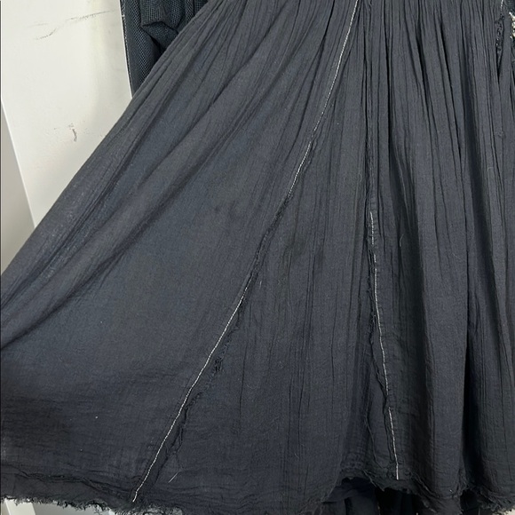 Free People “Need Me” Black Embroidered Mini Dress Size Large Boho Chic - Picture 13 of 13